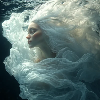 Ethereal Underwater Woman