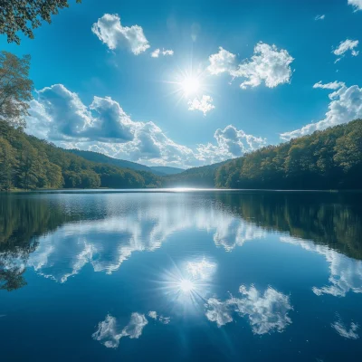 Lake Against the Sky