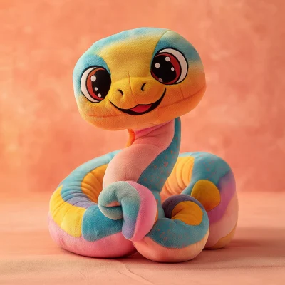 Colorful Plush Snake