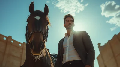 Luxury Man with Horse