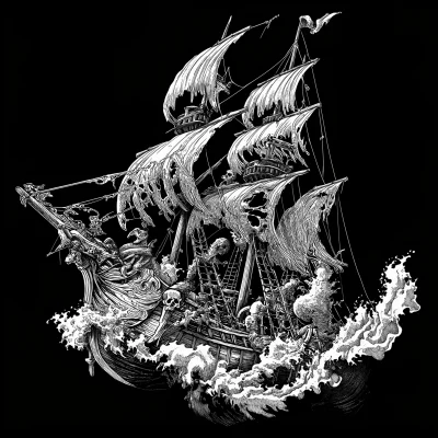 Gothic Dark Ship Icon