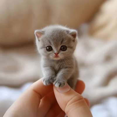 Tiny British Shorthair Kitten