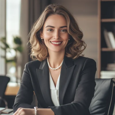 Elegant Businesswoman in Modern Office