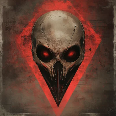 Evil Sci-Fi Grim Reaper Symbol