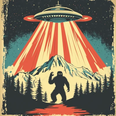 Alien Abduction of Sasquatch