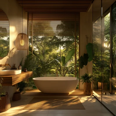 Jungle View Bathroom