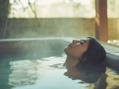 Serene Indoor Hot Spring