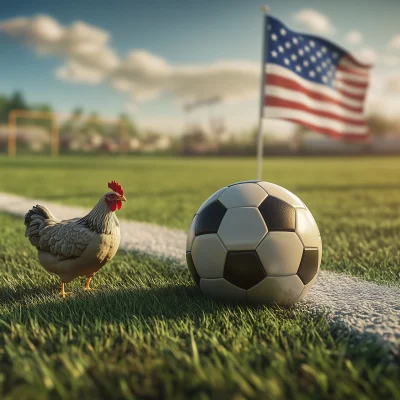 Soccer Ball on Grass