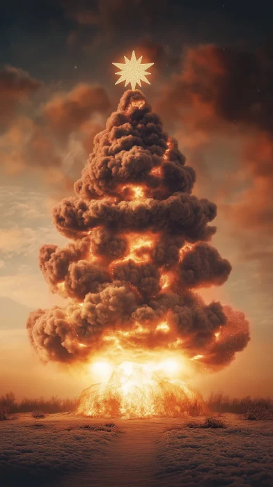 Nuclear Cloud Christmas Tree