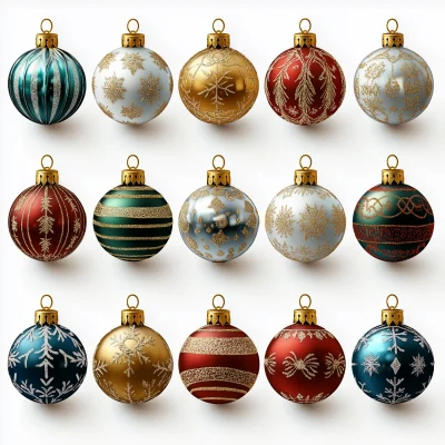 Colorful Christmas Baubles