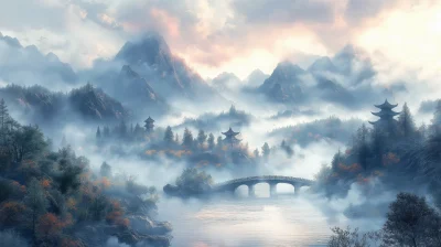 Majestic Chinese Landscape