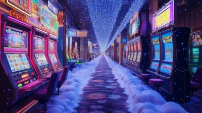 Colorful Casino in Snow