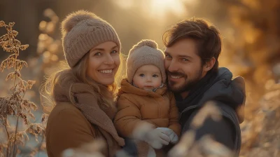 Happy Family Photo Shoot in Nature