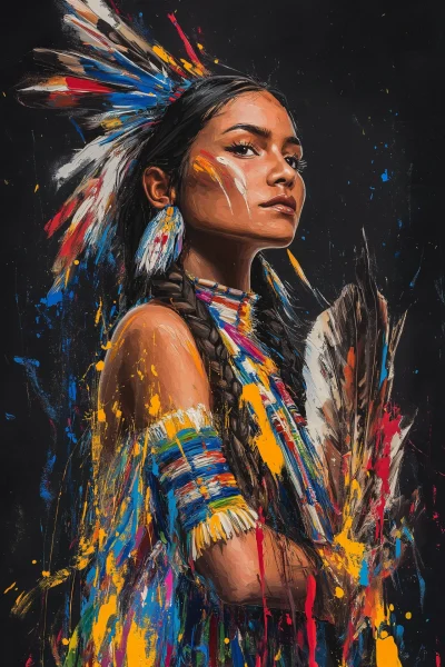 Native American Powwow Dancer