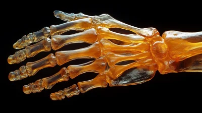 Orange Skeleton Hand