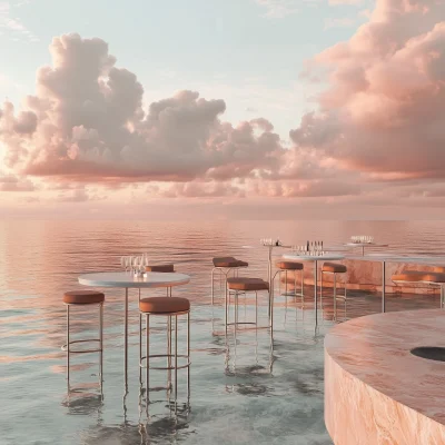 Ethereal Cocktail Bar at Sunset