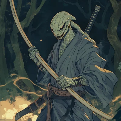 Anime Snake Warrior