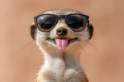 Silly Meerkat in Sunglasses