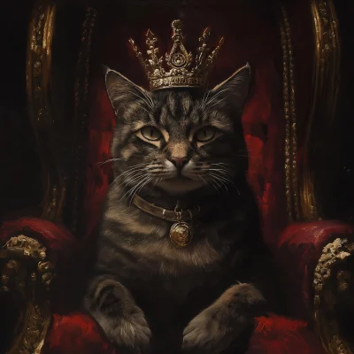 Cat King Portrait