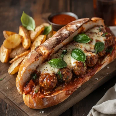 Rustic Meatball Sub