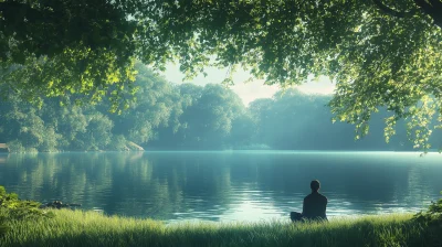 Calm Lake Reflection