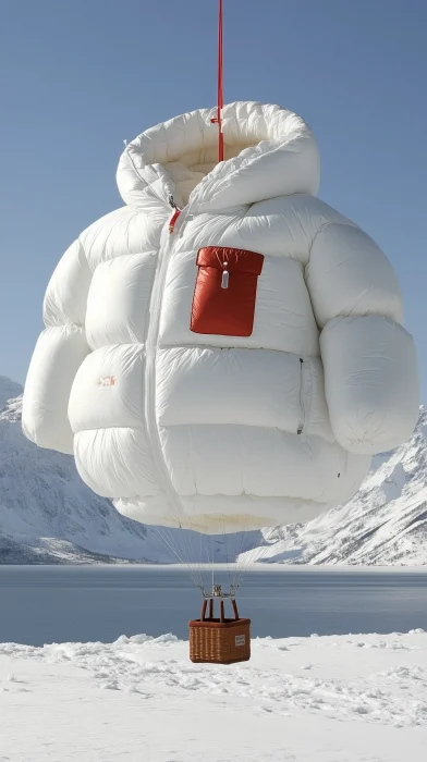 Down Jacket Hot Air Balloon