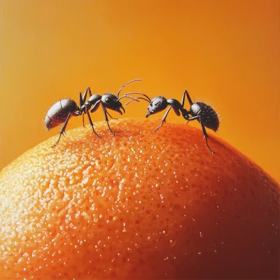 Ants on an Orange