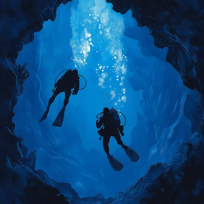 Mysterious Underwater Cave