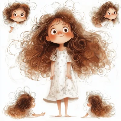 Whimsical Girl Illustrations