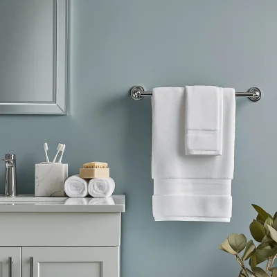 Square Towel Bar in a Modern Bathroom