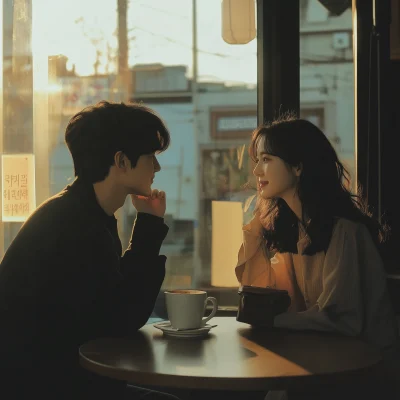 Warm Love in a Coffee Shop