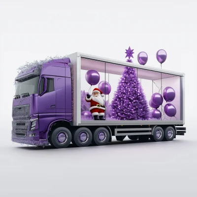 3D Christmas Truck