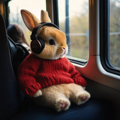 Cute Netherland Dwarf Rabbit Student