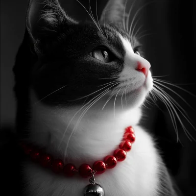 Beautiful Black and White Cat