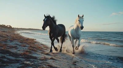 Horses at the Seashore