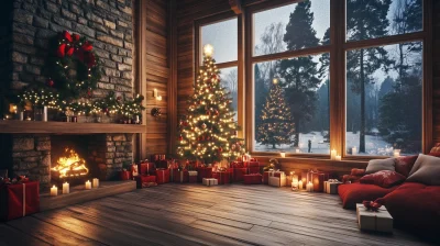 Cozy Christmas Living Room