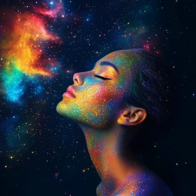 Colorful Cosmic Portrait