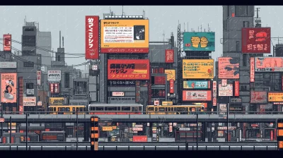 Dynamic Japanese City Street View