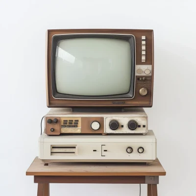 Vintage TV on Table