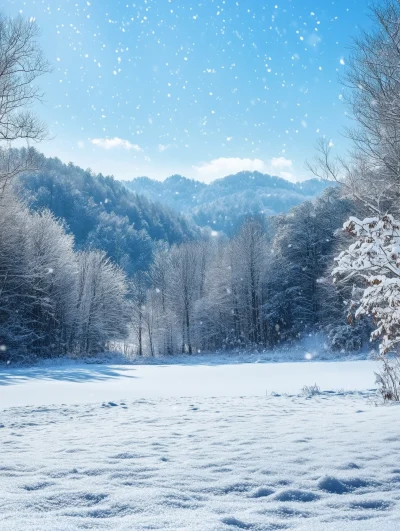 Winter Wonderland in Blue Ridge Mountains