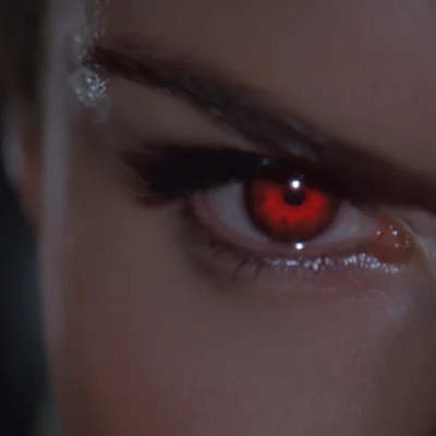 Buffy with Red Laser Eyes