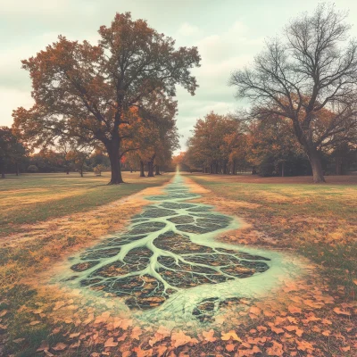 Surreal Autumn Landscape