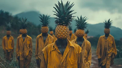 Pineapple Head in Line