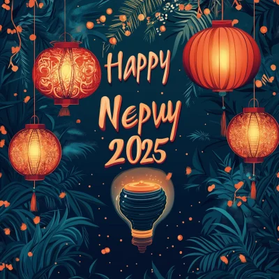 New Year 2025 Card Design