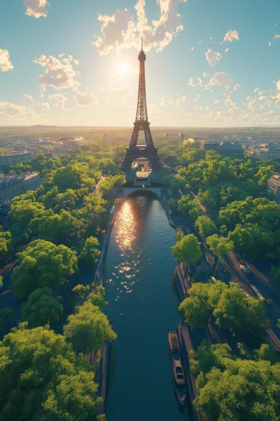 Eiffel Tower from Above