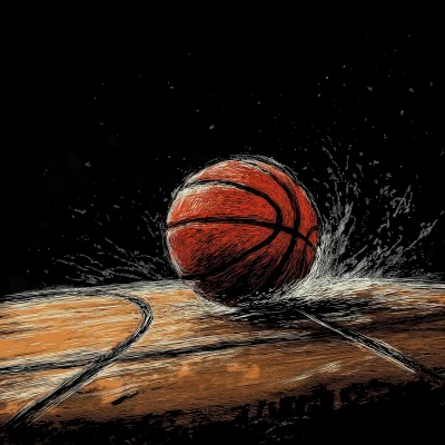 Hand-drawn Basketball