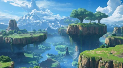 Zelda Themed Grassland Landscape