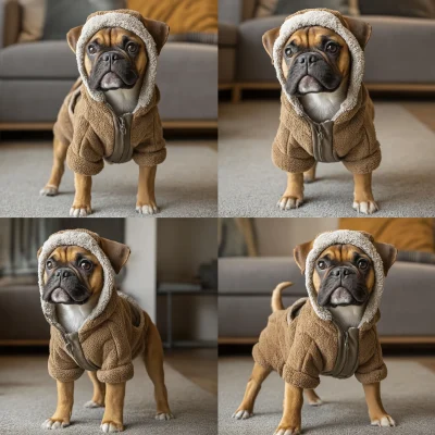 Boxer in Winter Gear