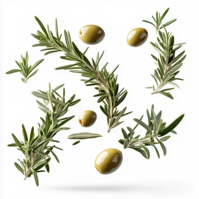 Falling Rosemary and Olives