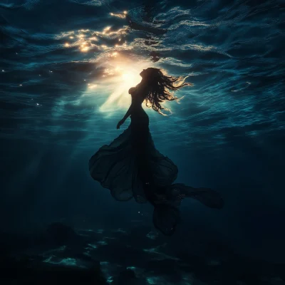 Enchanting Mermaid Underwater